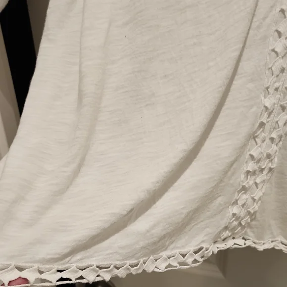 Lucky Brand White Lace Accent Top 3x - Picture 5 of 8